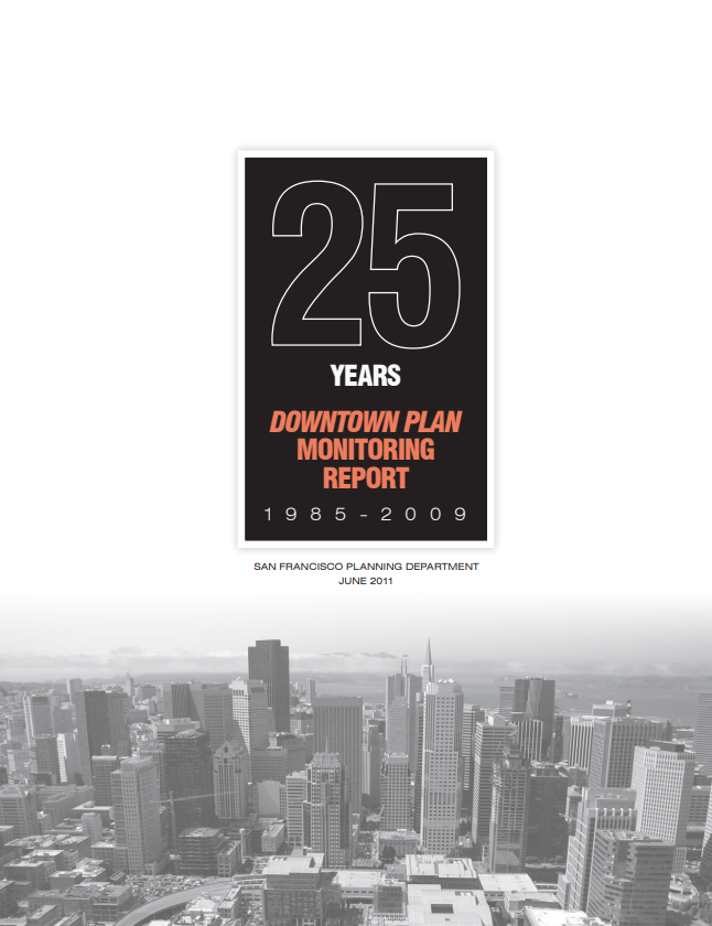 Cover Image for the Downtown Monitoring Report 25 Years