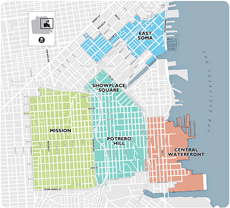 San Francisco City Limits Eastern Neighborhoods Plans | Sf Planning