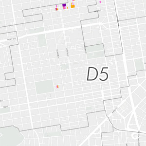 detail of district 5 map