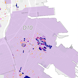 detail of district 10 map
