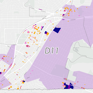 detail of district 11 map