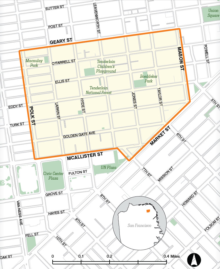 San Francisco Tenderloin Map Tenderloin Community Action Plan | Sf Planning