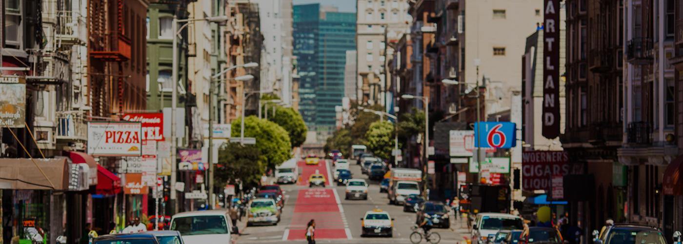 View of Geary Street in Tenderloin