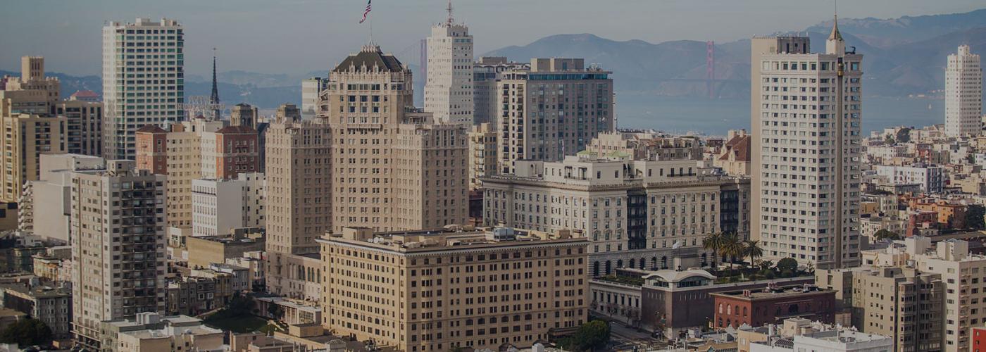 View of Nob Hill buildings