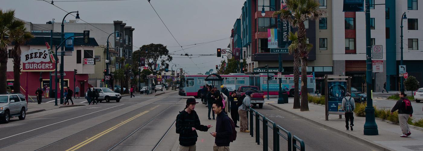 Intersection of Ocean Ave and Lee Ave