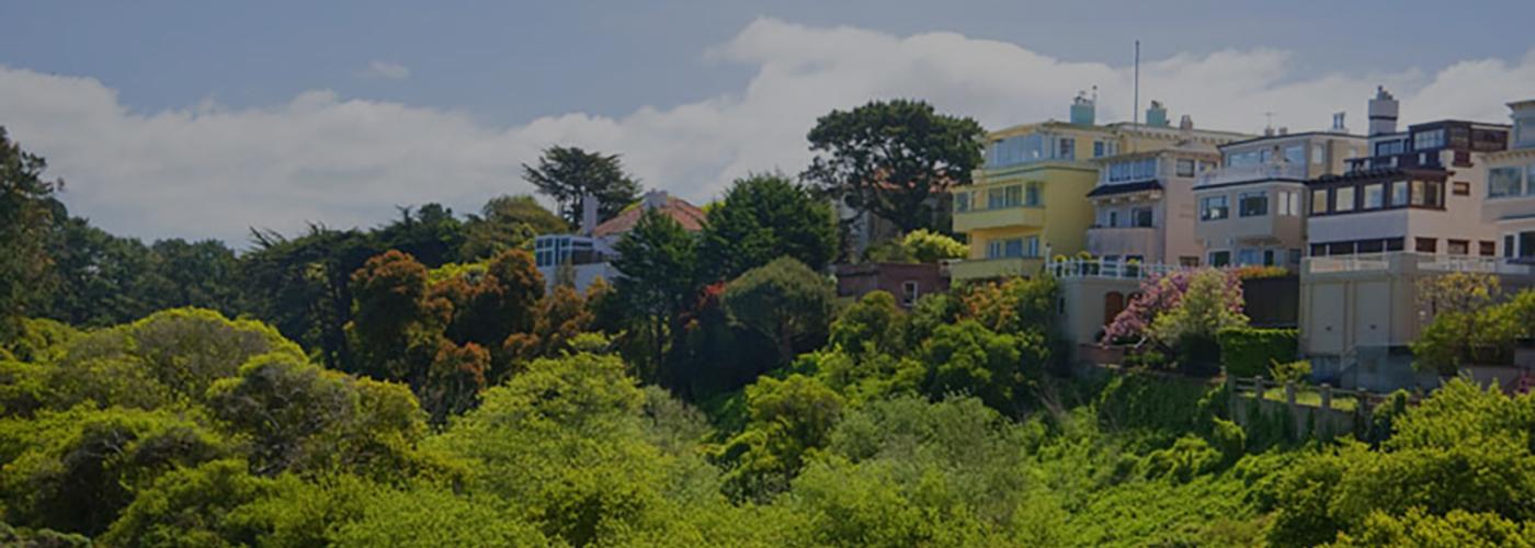 Photo of homes along the Presidio