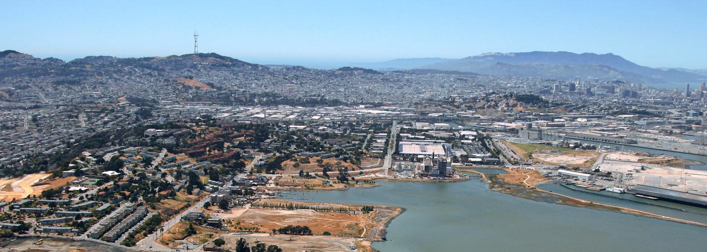 aerial view of southeast San Francisco