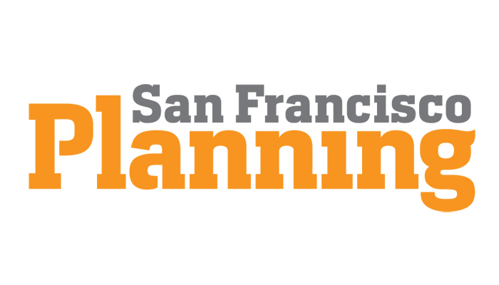 San Francisco Planning logo in grey and orange