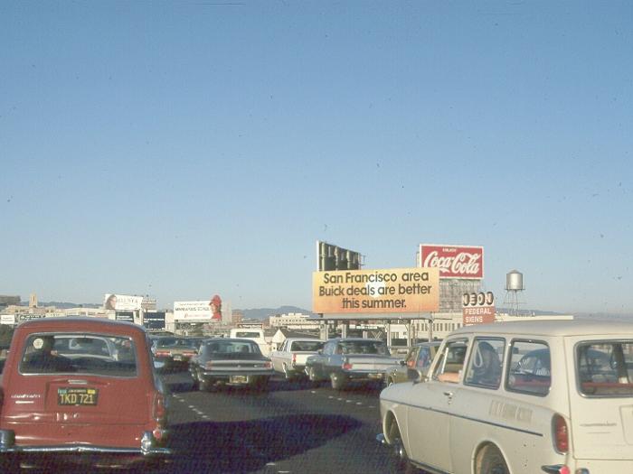 Photo of billboards from the freeway