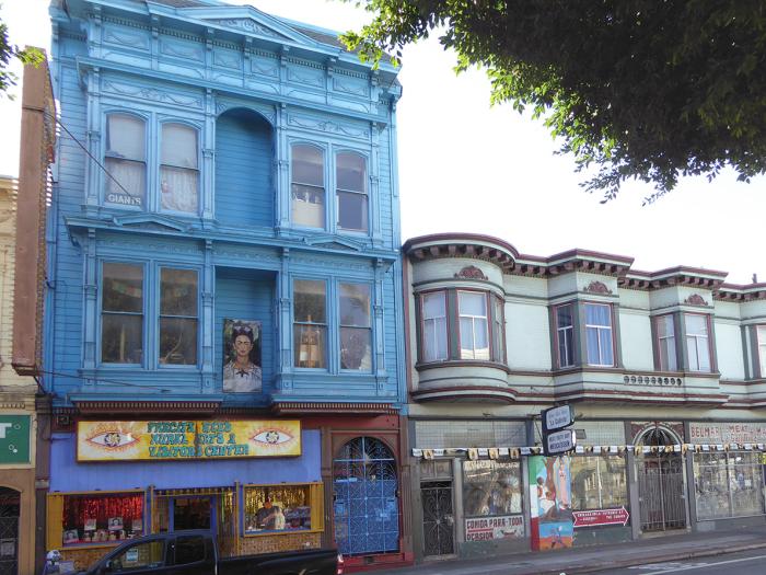 view of colorful buildings