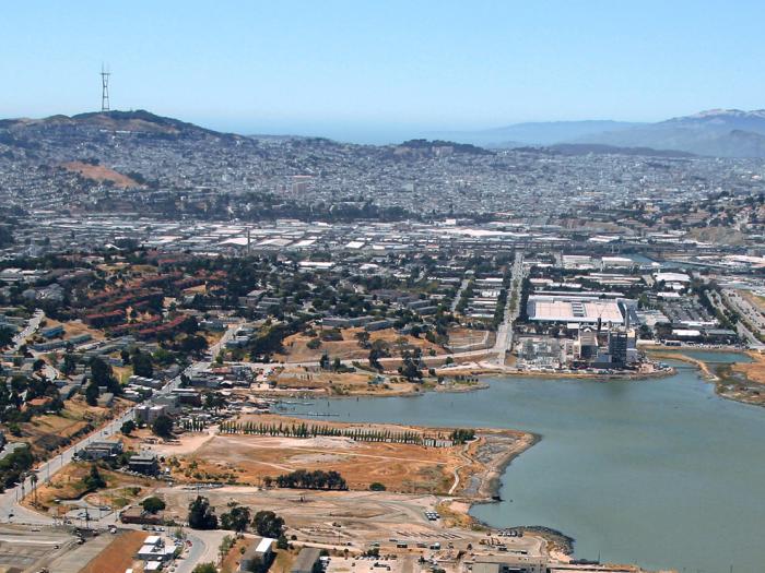 aerial view of project area