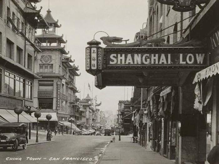archival photo of the Shanghai Low night club in Chinatown, SF circa 1920s